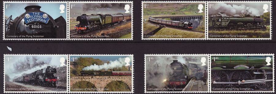 (image for) SG4783 / 90 2023 Flying Scotsman unmounted mint set of 8